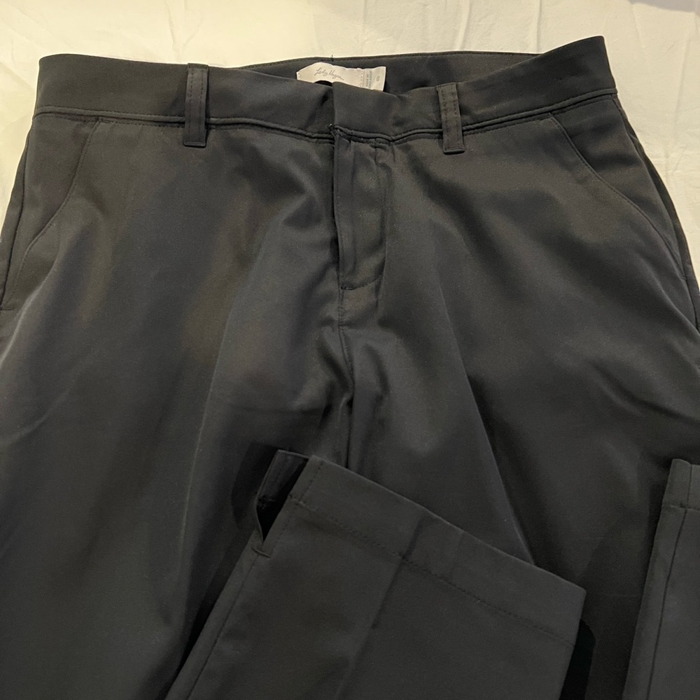 Lady Hagen Gray Dress Pants with Flat Front Design